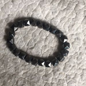 Grey metallic bracelet